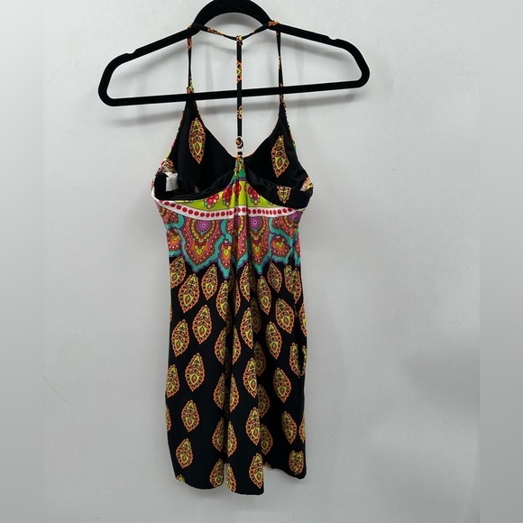 TRINA TURK MOROCCAN Medallion Jersey built in bra Y back stretch dress. NWOT XS - Picture 4 of 13